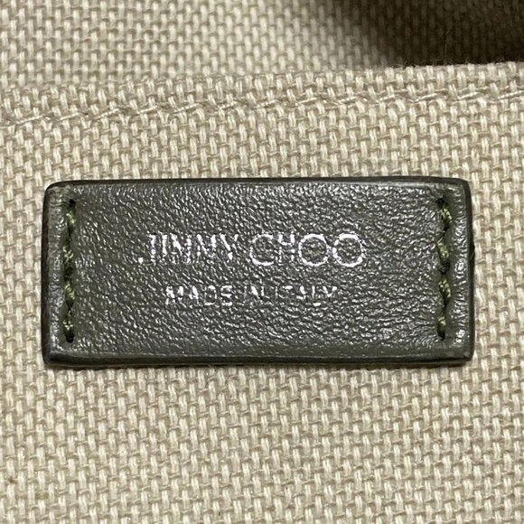 JIMMY CHOO - Khaki Leather Handbag - Picture 4 of 9